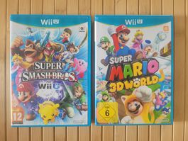 2 X Nintendo Wii U Spiele Super Smash Bros Mario 3D World