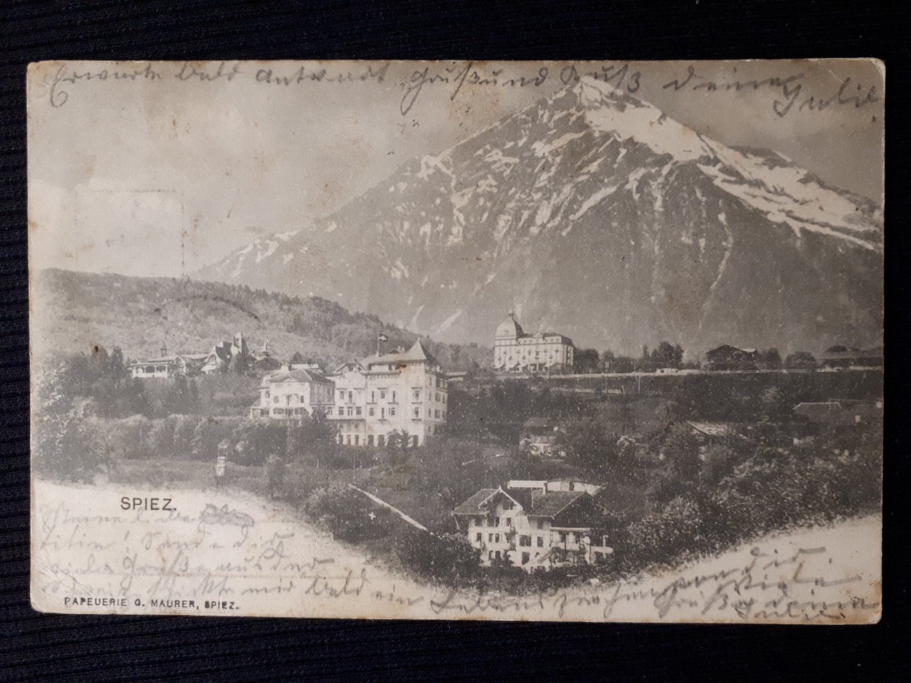 Ansichtskarten: SPIEZ 1905 - MIT MANGEL – Gebraucht aus Ponto Valentino von giorgia06
