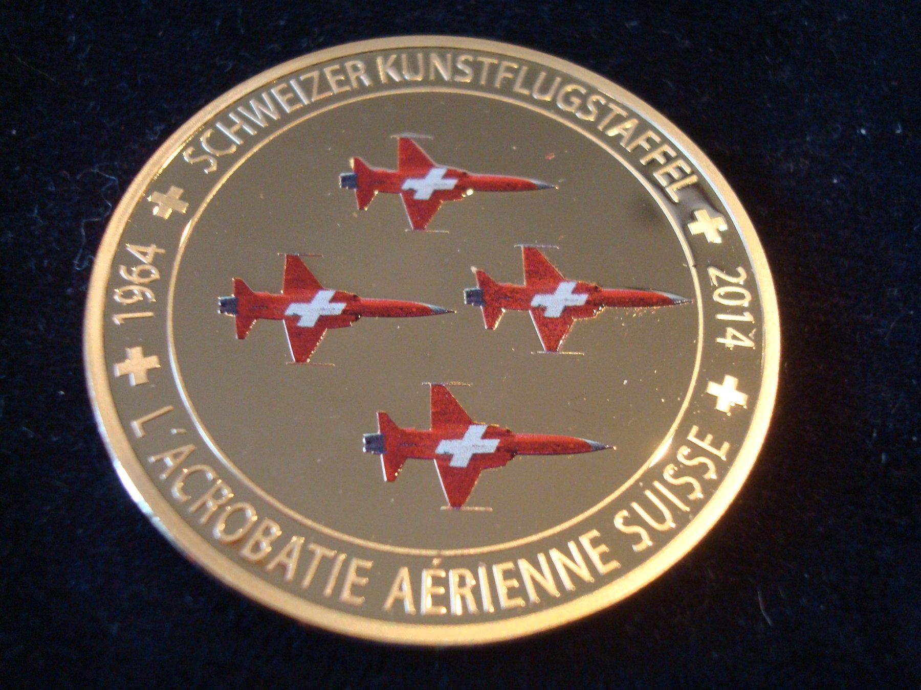 Medaillen: Medaille Schweizer Kunstflugstaffel 1964-2014 – Gebraucht aus Riehen von Baerewaegli