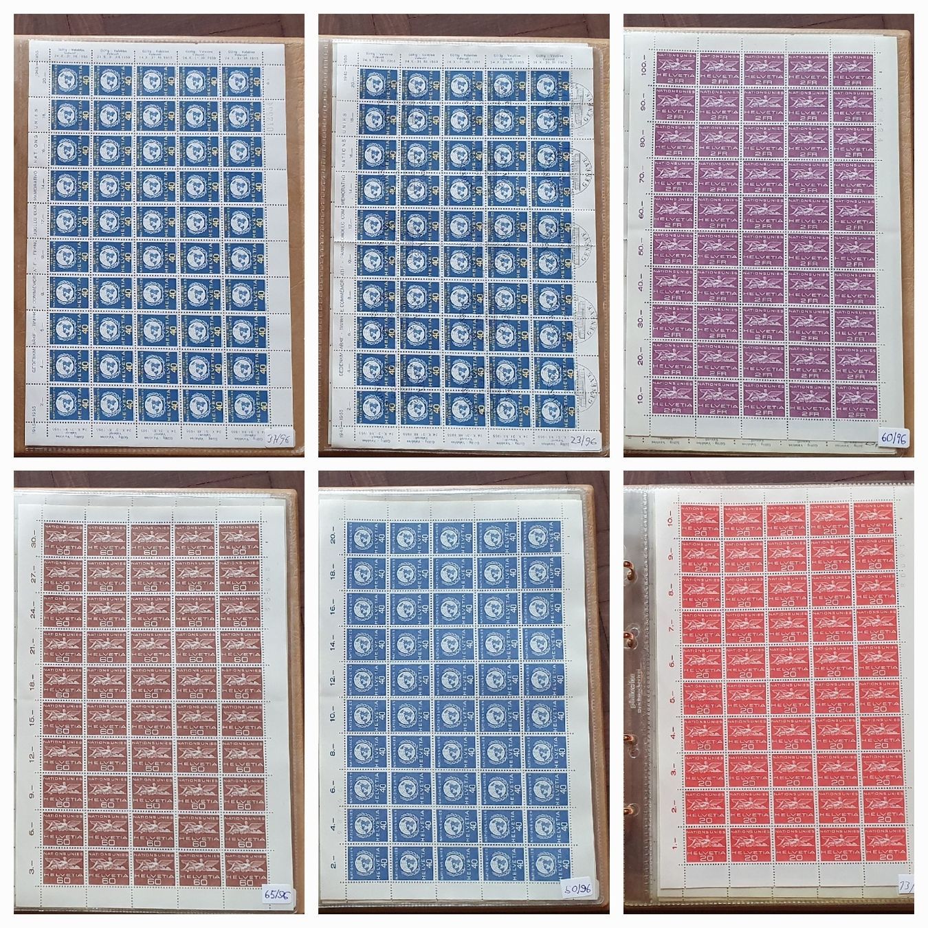 Alle Briefmarken: Album - Sammlung Bogen und Bogenteile – Gebraucht aus Kreuzlingen von Rschweiz1 8