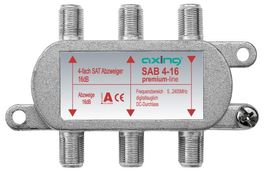 Axing SAB 4-16 4-fach SAT-Abzweiger, 16 dB, 5…2400 MHz