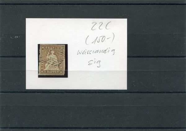 Tous les timbres: Strubel Nr. 22C weissrandig – D'occasion à Winterthur par Kyoung