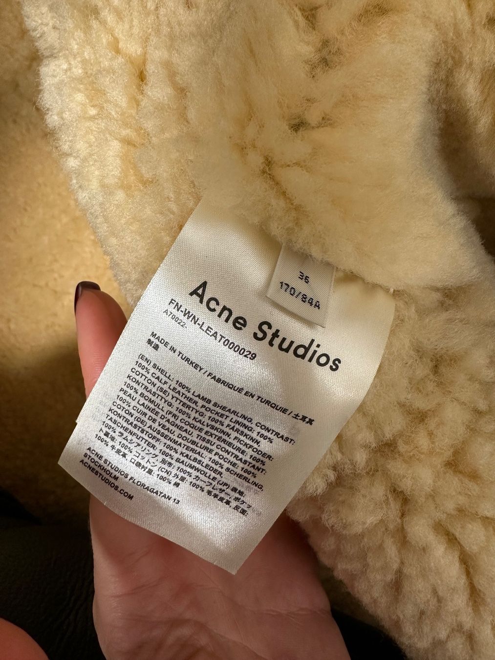 Acne Studios Giacche: Acne shearling jacket – Usato da Hagendorn venduto da dariasm 2