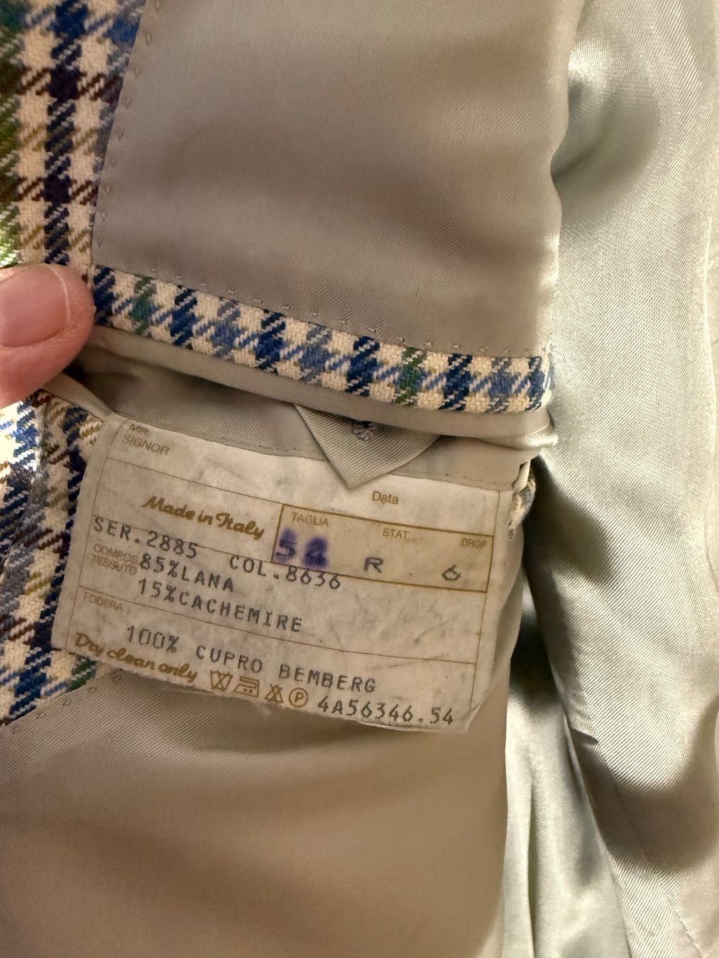 Giacche: Baumwollblazer von Ravazzolo / Marchesan kariert – Usato da Neukirch / Egnach venduto da Taucher68 3