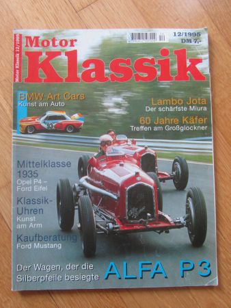Motor Klassik 12/1995: Alfa P3, Miura, Käfer-Treffen