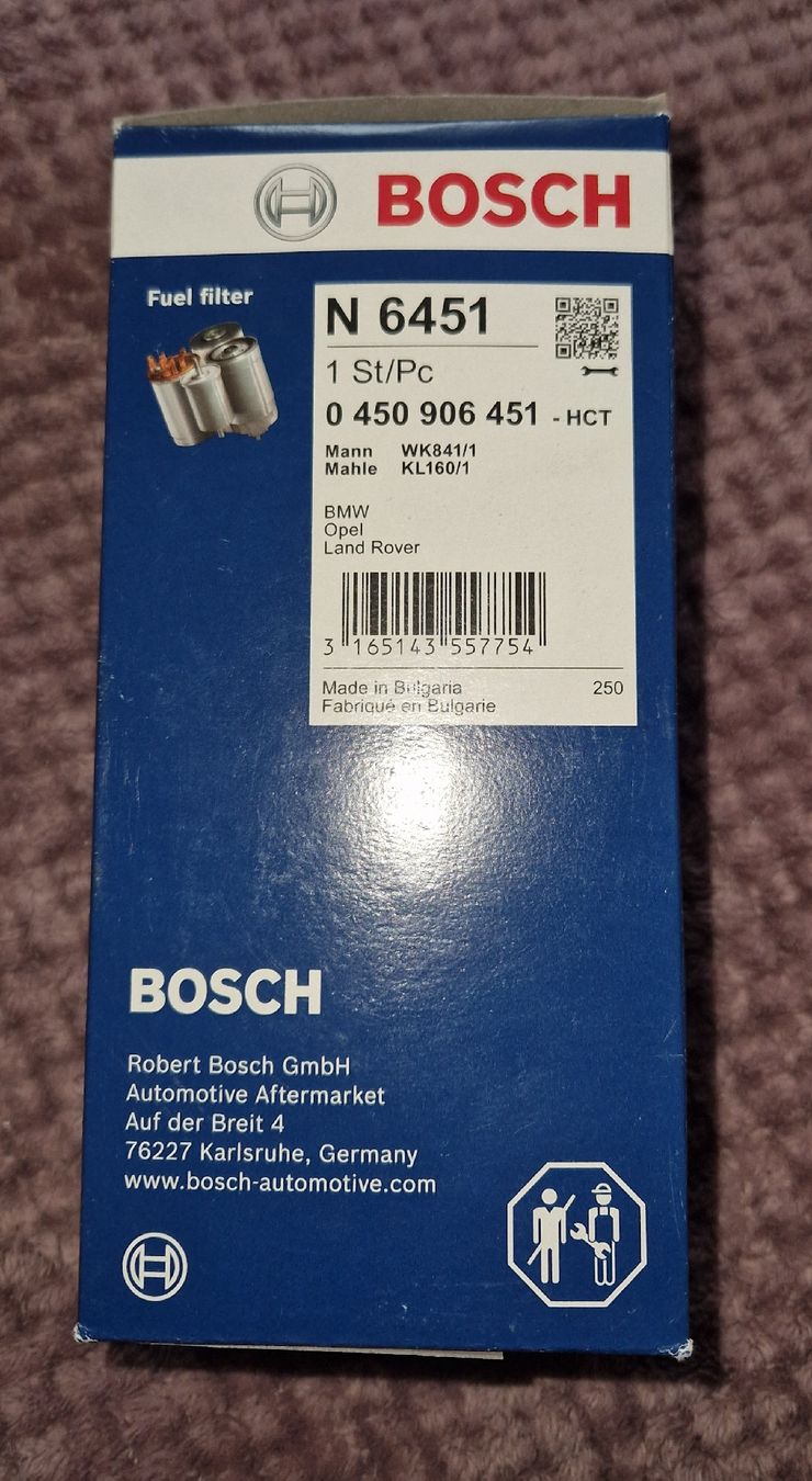 Bosch Alle Autoersatzteile: BOSCH Kraftstofffilter N 6451 Neu & OVP – Neu und originalverpackt aus Utzenstorf von Ernie_und_Bert 1