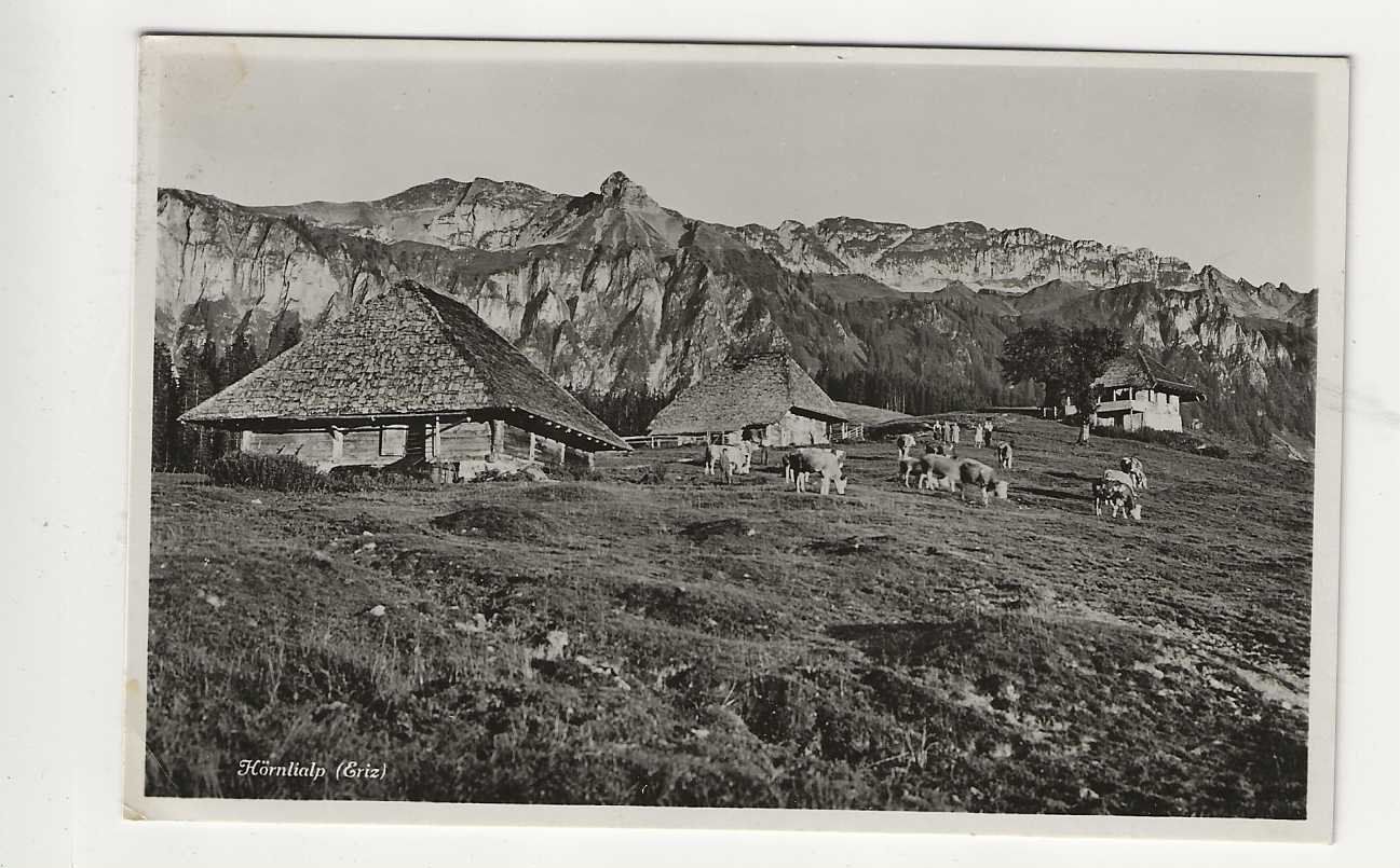 Cartoline postali: Eriz, Hörnlialp, 1936 – Usato da Spiez venduto da Niesen20