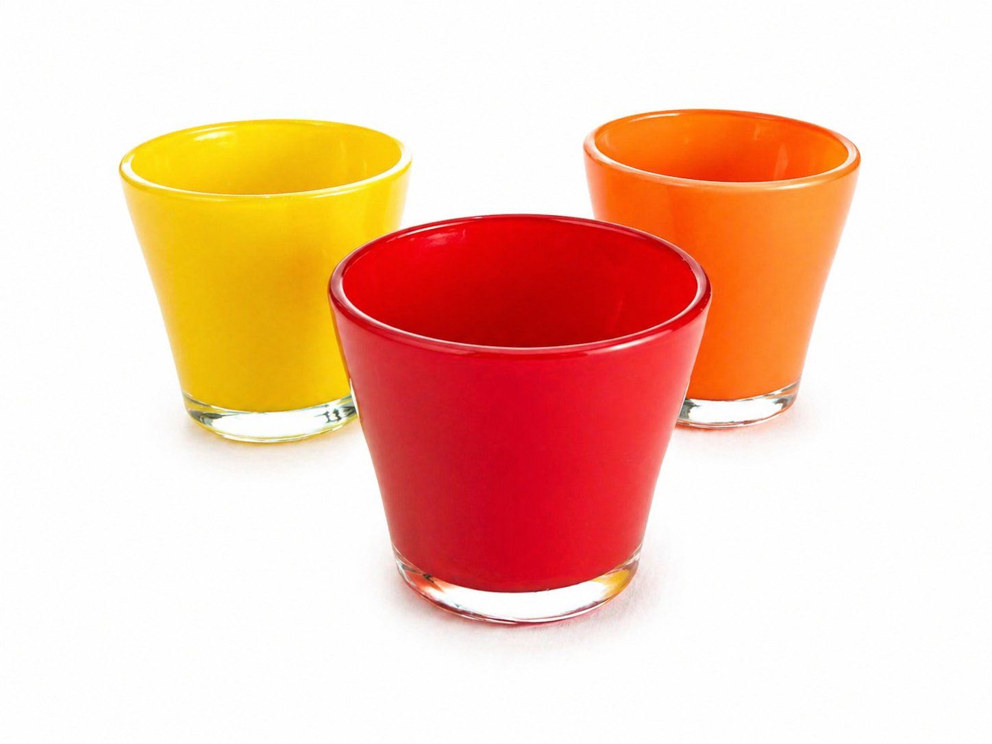 Portacandele: 3x Windlichter Bunt 6x8.5 cm – Usato da Fully venduto da VaneaSelection 1