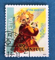 Nr.J 407A  GESTEMPELT Blondes Mädchen 2012   
