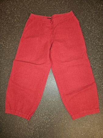 Clemente Leinenhose rot Damen Grösse 2 guter Zustand