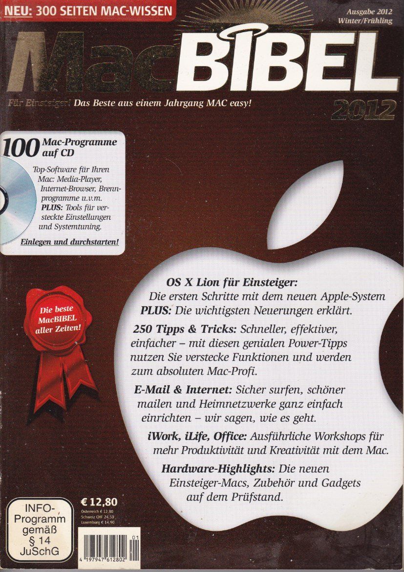 Riviste & Magazine: MacBIBEL 2012/01 mit Heft-CD – Usato da Bern venduto da MacBit77_chbe