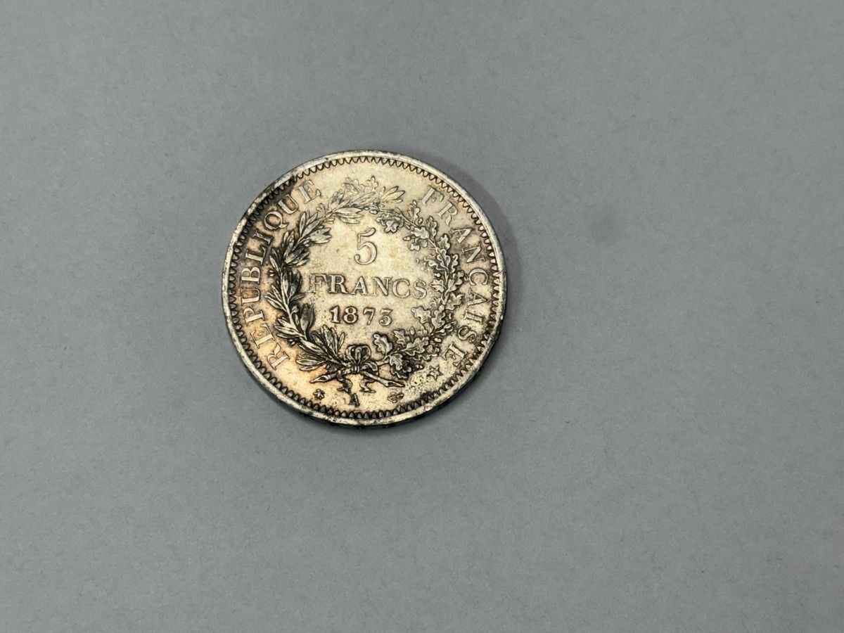 Alle Münzen: Frankreich 5 Francs 1873 – Gebraucht aus Zürich von daki81