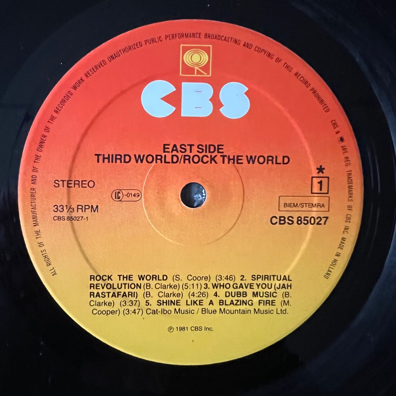 Schallplatten: Third World - Rock The World / 1. NL-Press. 1981 – Gebraucht aus Gais von soundcave57 3