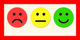 10 x Smileysticker Bogen Positiv Negativ Schule Bewertung