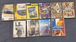 Lot de 9 jeux PC divers 