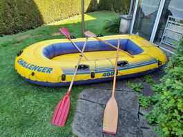 INTEX Challenger 400 Schlauchboot mit 4 Paddeln