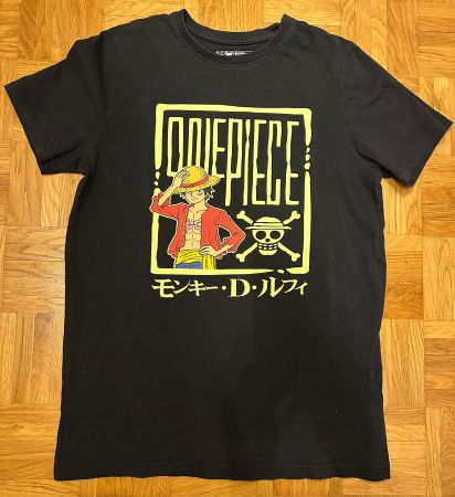 One Piece T-Shirt Luffy Schwarz Gr. S, Gr. 158