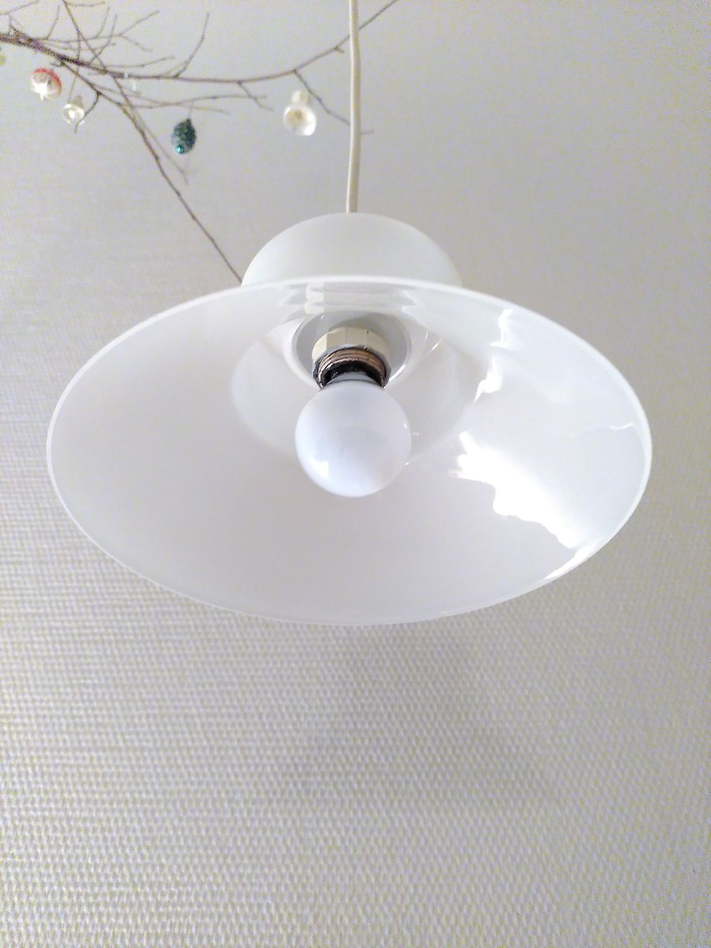 Lampenschirme: Lampenschirm, Glas farblos, mattiert, opal – Gebraucht aus Basel von kas_8r2y 4