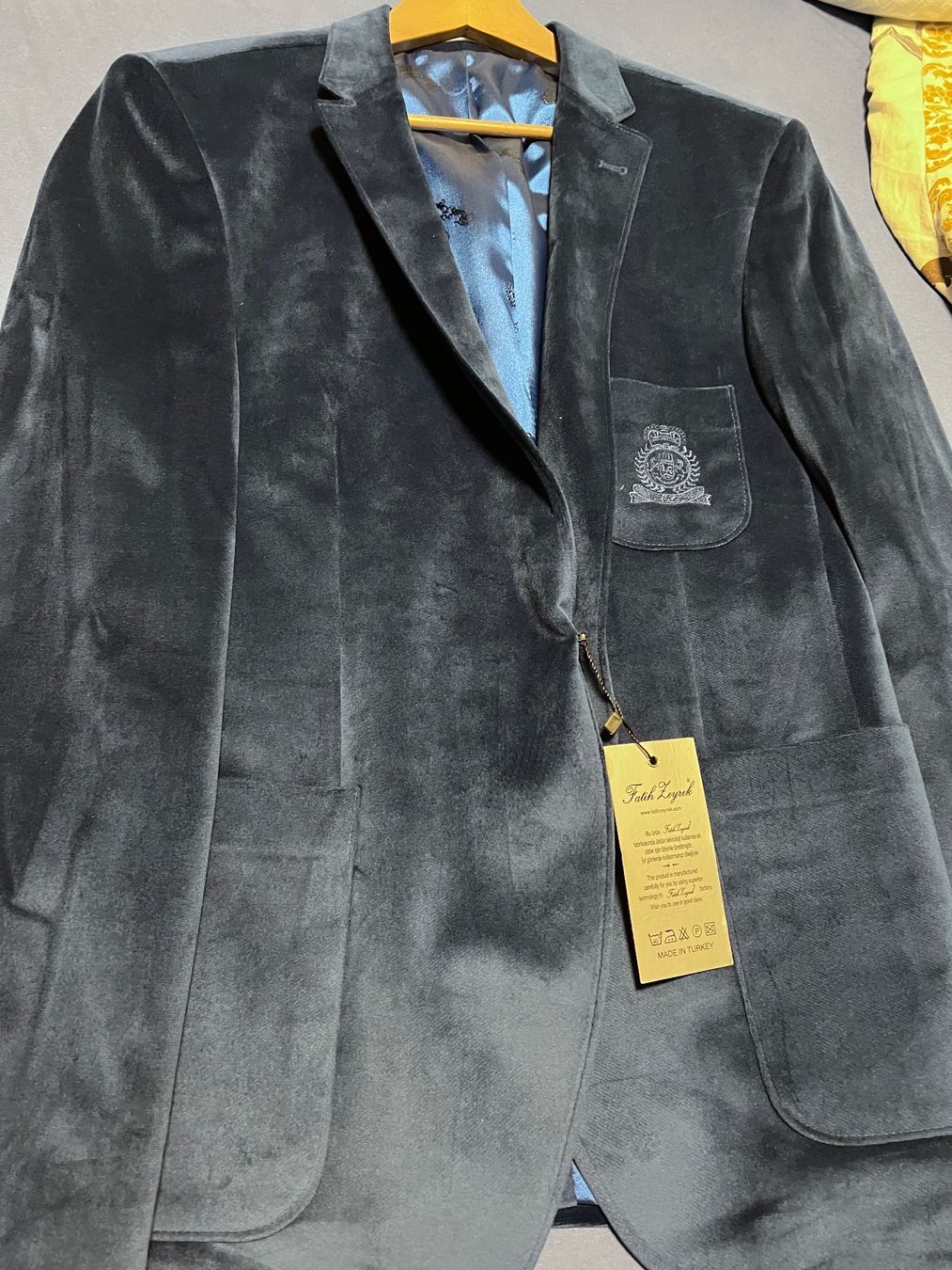 Giacche: Samtjacke blau Herren – Nuovo e nell'imballaggio originale da Chur venduto da bauser03 1