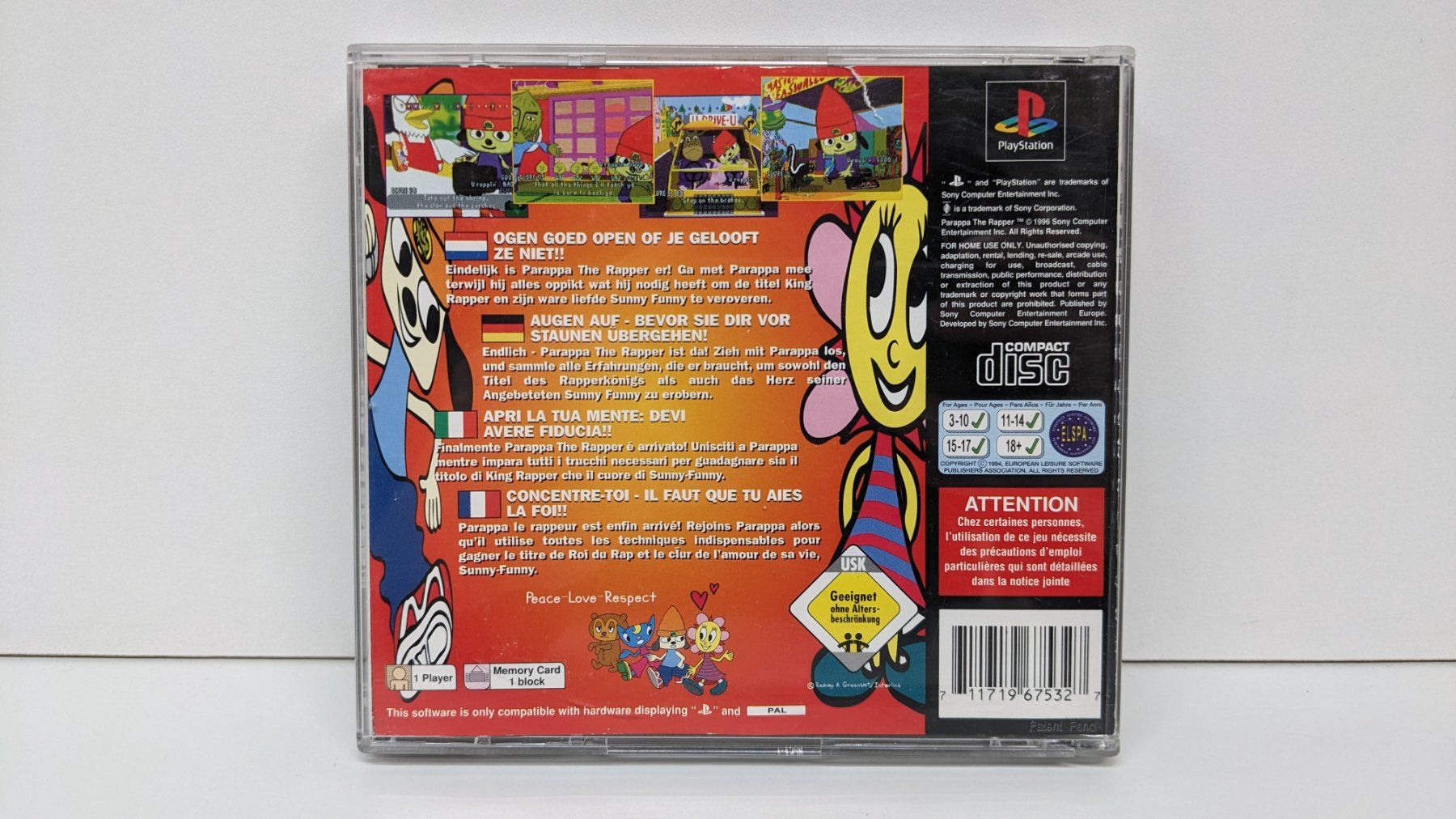 Giochi: Parappa the Rapper - PlayStation 1 – Usato da Menziken venduto da mame18 2