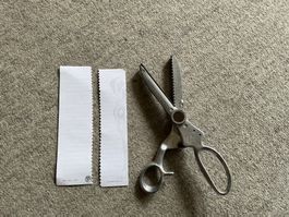 grosse alte Zackenschere /  Vintage,
