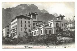 Gruss aus Thusis (GR) Region Viamala - Post-Hotel - 1905