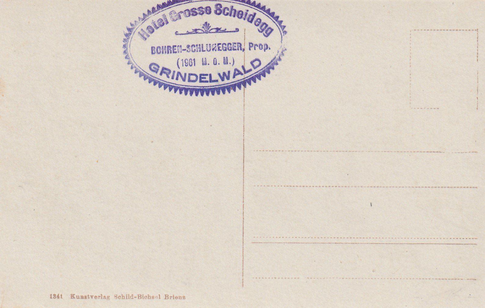 Cartoline postali: BE-Grosse Scheidegg mit Eiger-Grindelwald- Karte ungelaufen – Usato da uttwil venduto da Koehlerfred 1