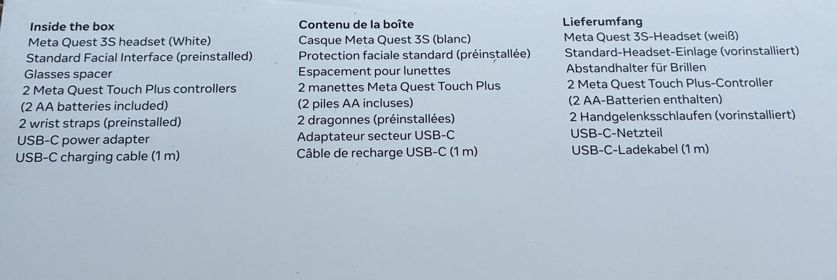 Meta Casco VR: Meta Quest 3S 128GB VR Headset inkl. Controller, top Zustand – Nuovo (secondo la descrizione) da Willisau venduto da Mormi2 9