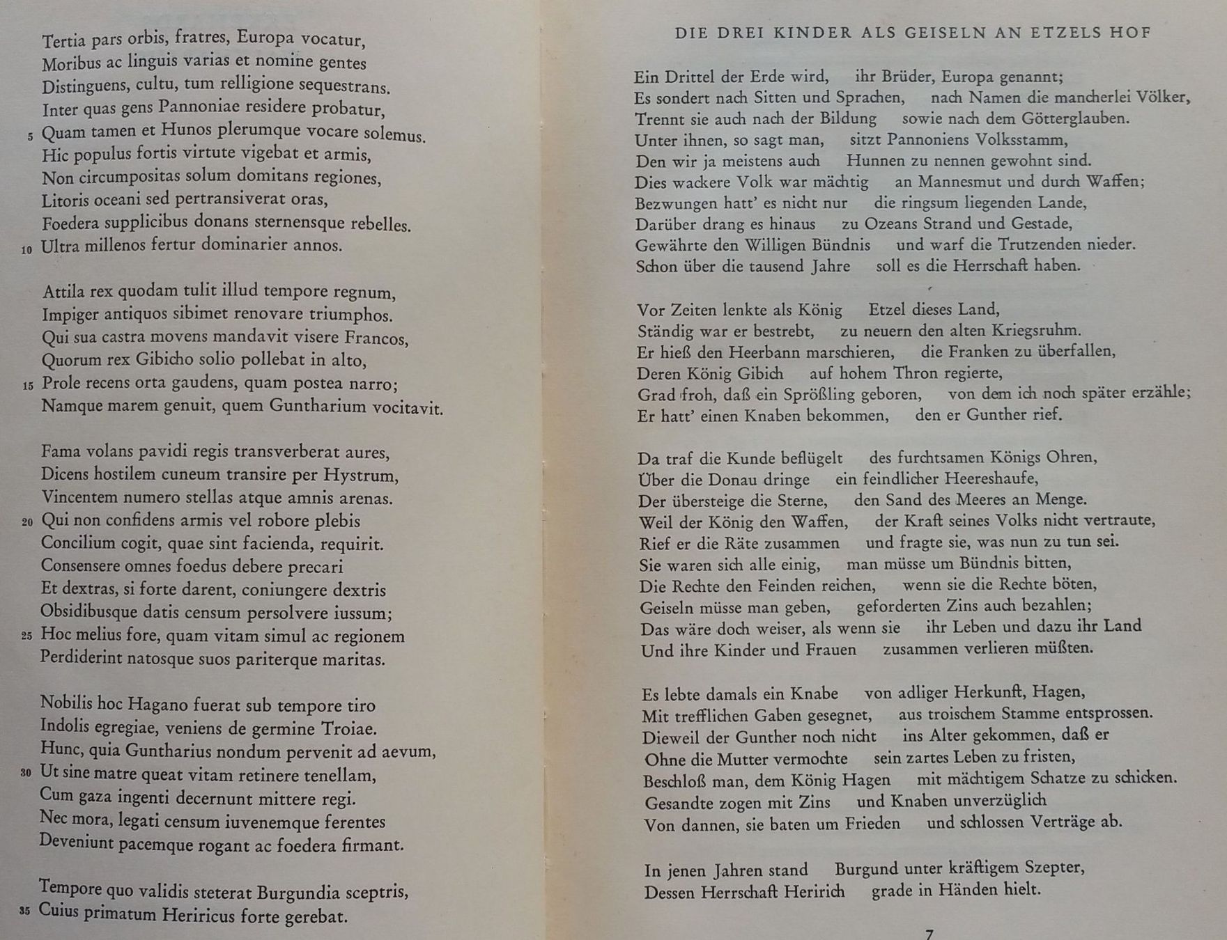 Libri: Waltharius / Ruodlieb - Märchenepen, Schweizer Ausgabe 1956 – Usato da Oberriet SG venduto da ganesh435 5