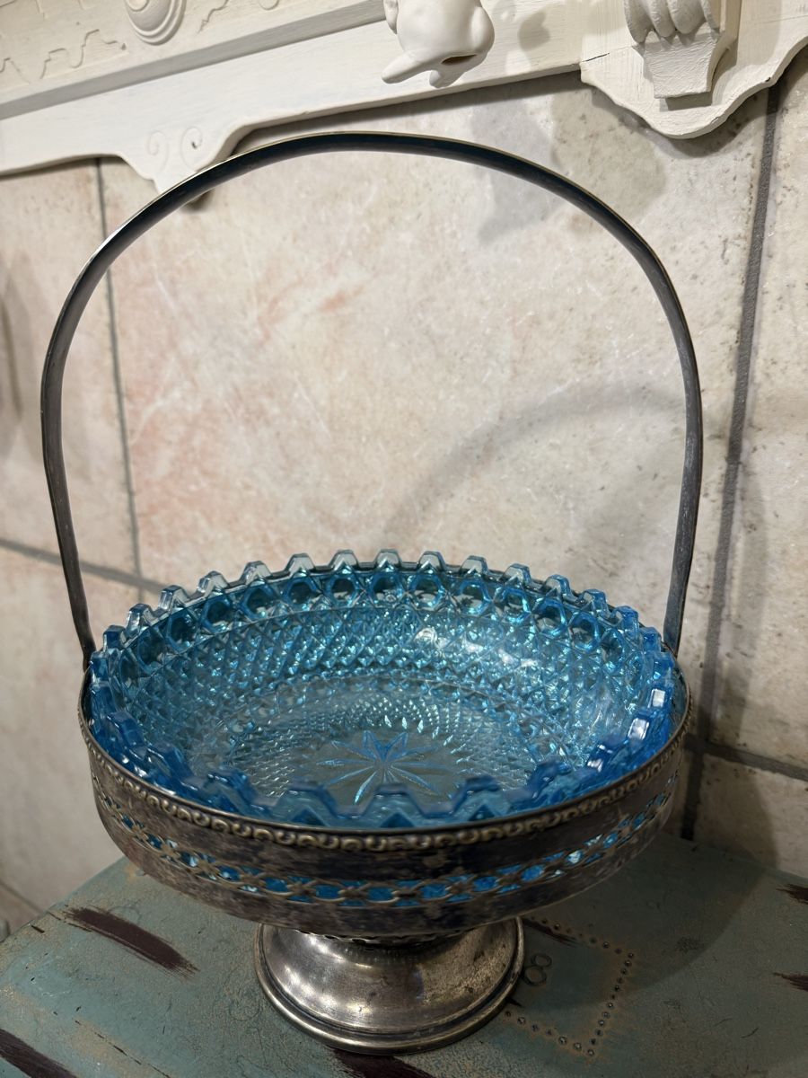 Ciotole: Vintage Schale mit Glaseinsatz – Usato da Schaffhausen venduto da Ibag 1