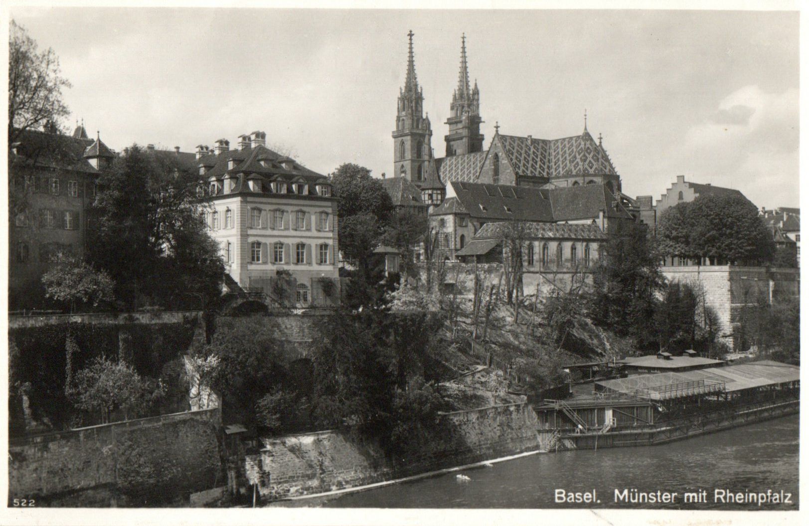 Ansichtskarten: Basel - Münster mit Rheinplatz – Neu (gemäss Beschreibung) aus Melano von pisonsdro