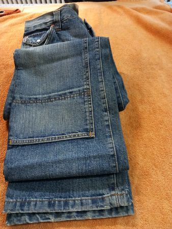 Originale Wild Cotton Jeans, Vintage Fatigues, Gr. 46