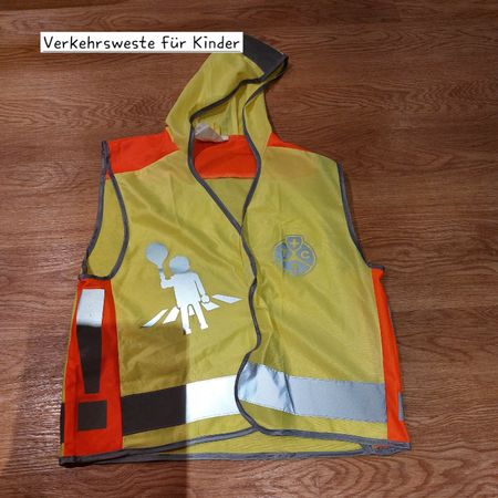 Kinder Sicherheitsweste mit Kapuze, Top Zustand!