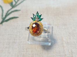 NEW - S925 Citrine Ring (Adjustable)