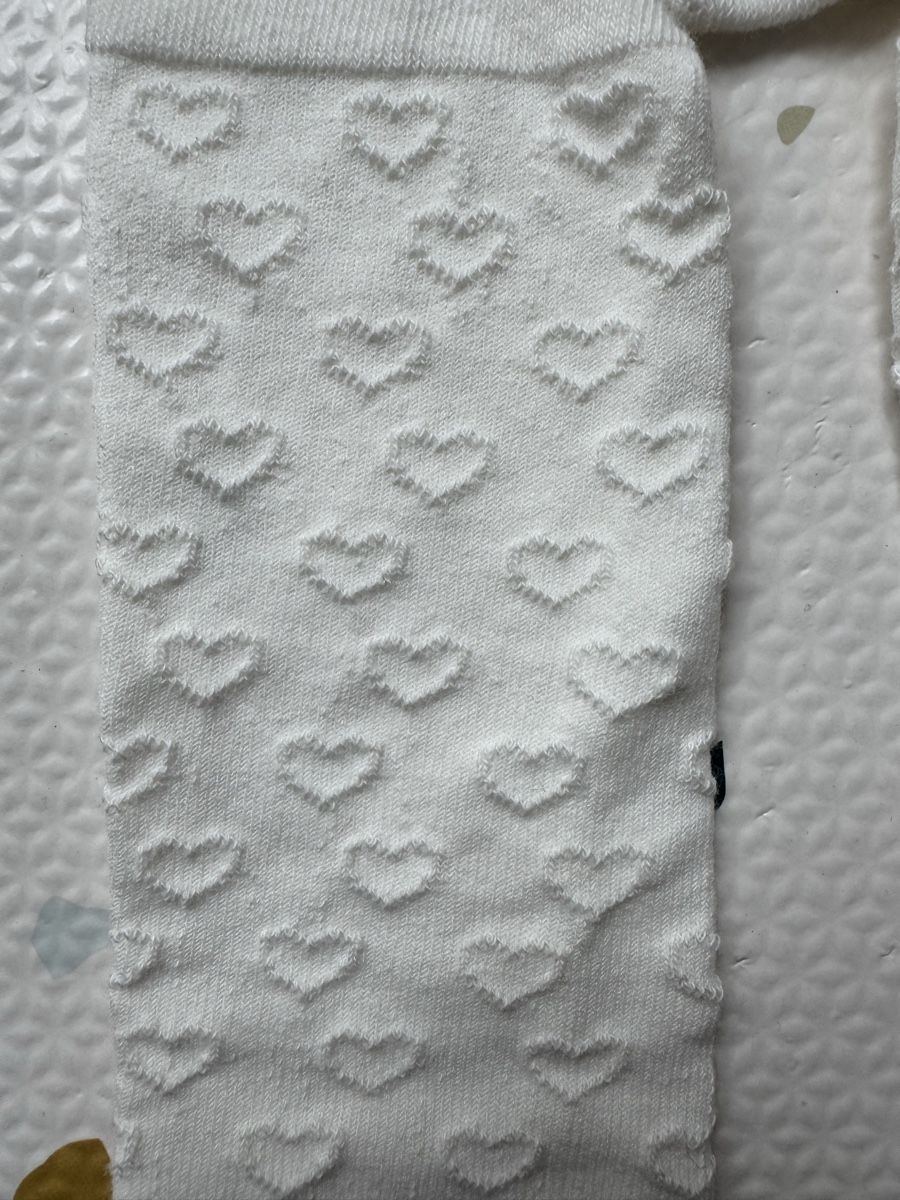 Collant & Leggings: Next Strumpfhose,Gr. 6-12 Mon.,Weiss mit Herzmuster! – Nuovo (secondo la descrizione) da Arbon venduto da leu_g29t 2