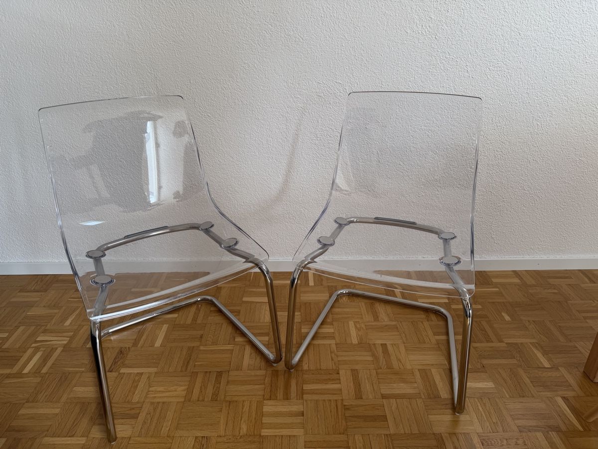 Ikea Sedie: 2x transparente Stühle  – Usato da Niederscherli venduto da mon_87bl