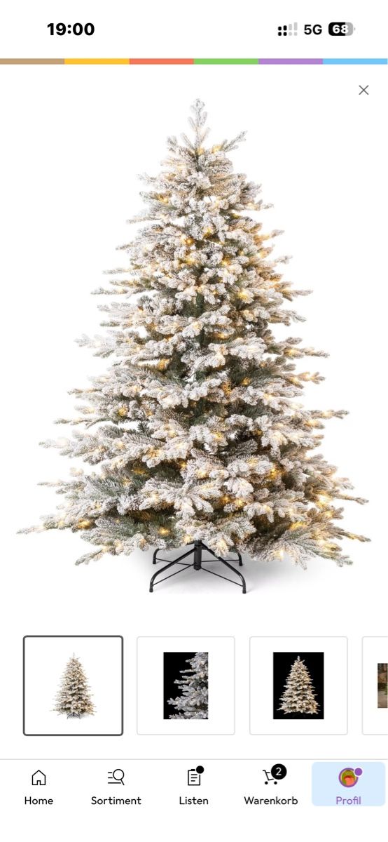 Alle Dekorationen: Weihnachtsbaum - STT Snowed Tree - NP CHF 499 – Neu (gemäss Beschreibung) aus Zürich von ZuriiiCity