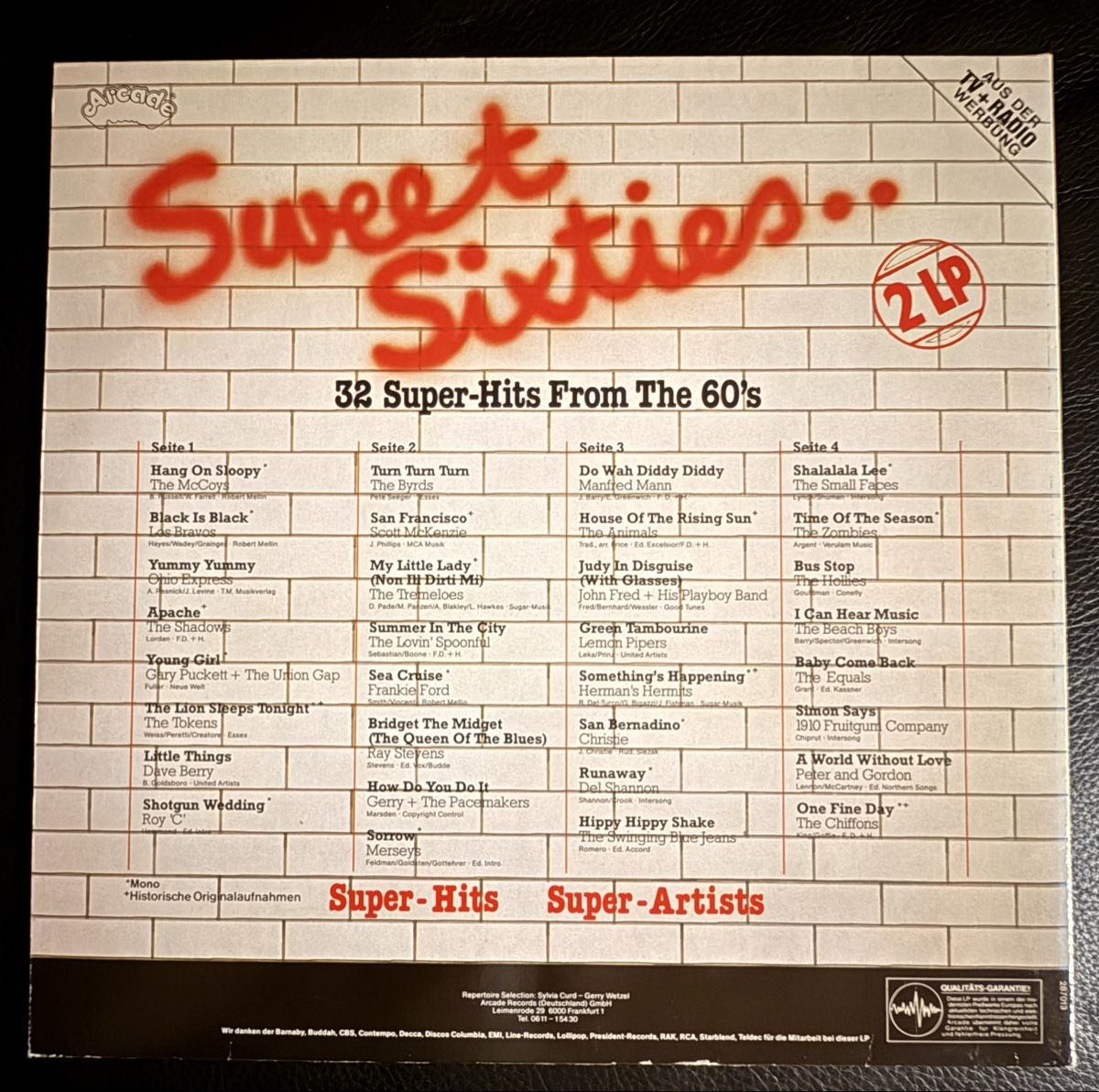 Dischi in vinile: Sweet Sixties 2LP 32 Super-Hits Schallplatten – Usato da Goldach venduto da Messerguru 1
