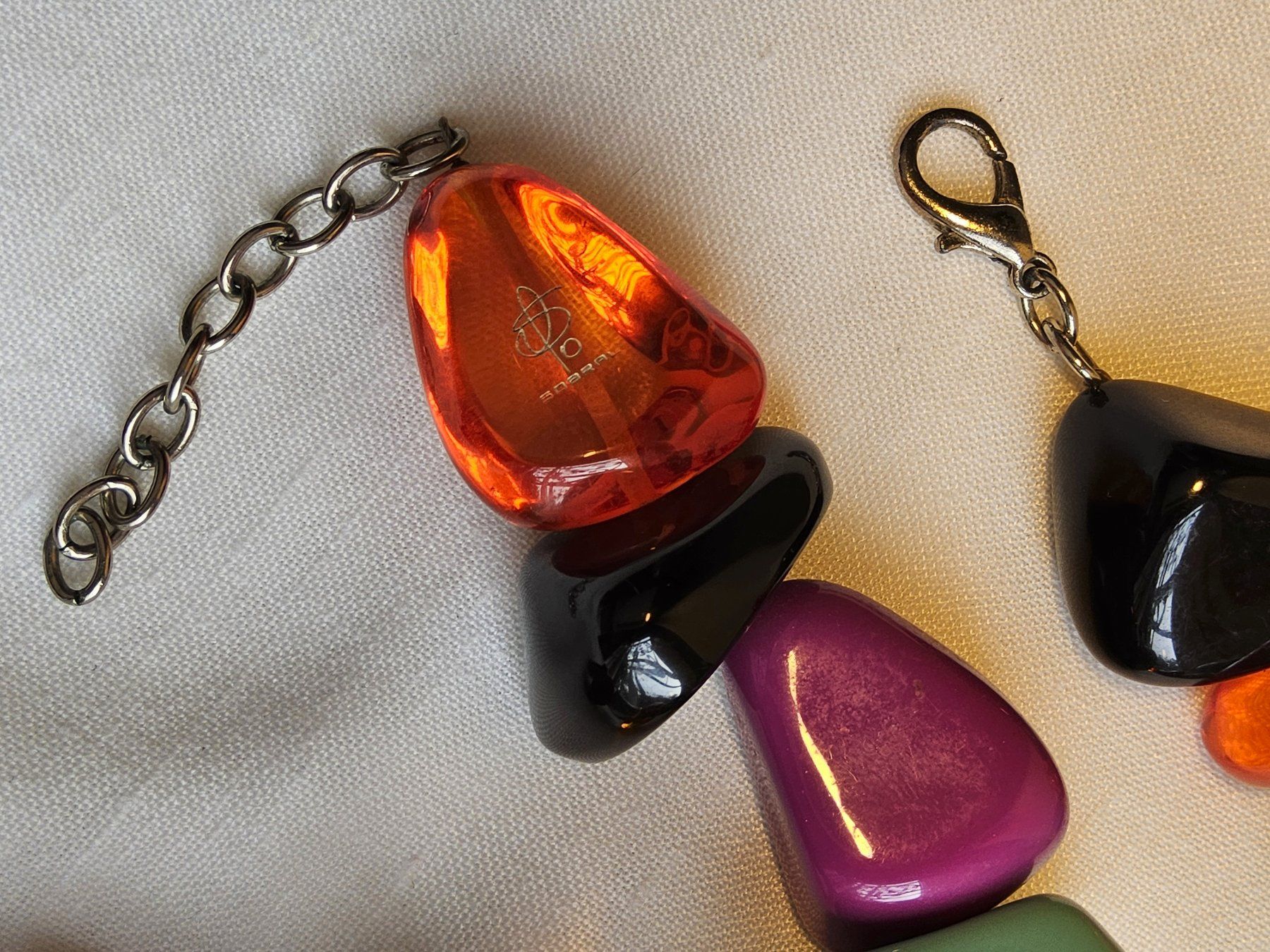 Catenine: Originale SOBRAL, Designer Schmuck 60er, Harz,Kette – Usato da Zürich venduto da helsan 8