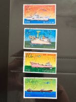 Korea 1978 Lot Schiffe gestempelt