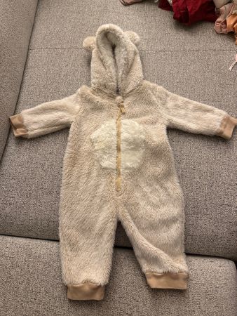 Baby Plüsch Overall Smile Grösse 74 gebraucht beige