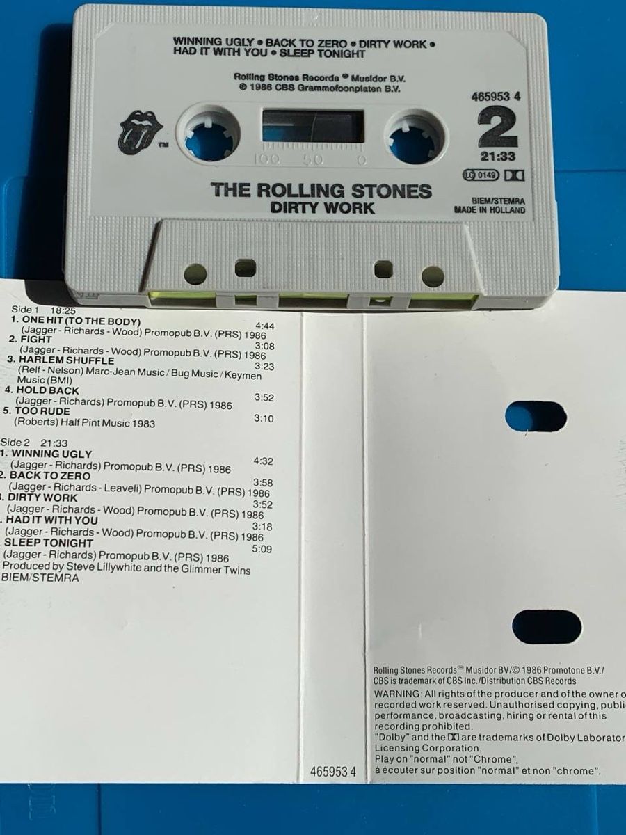 Musicassette: The Rolling Stones – Dirty Work MC – Usato da Schaan venduto da nan_2pg2 4