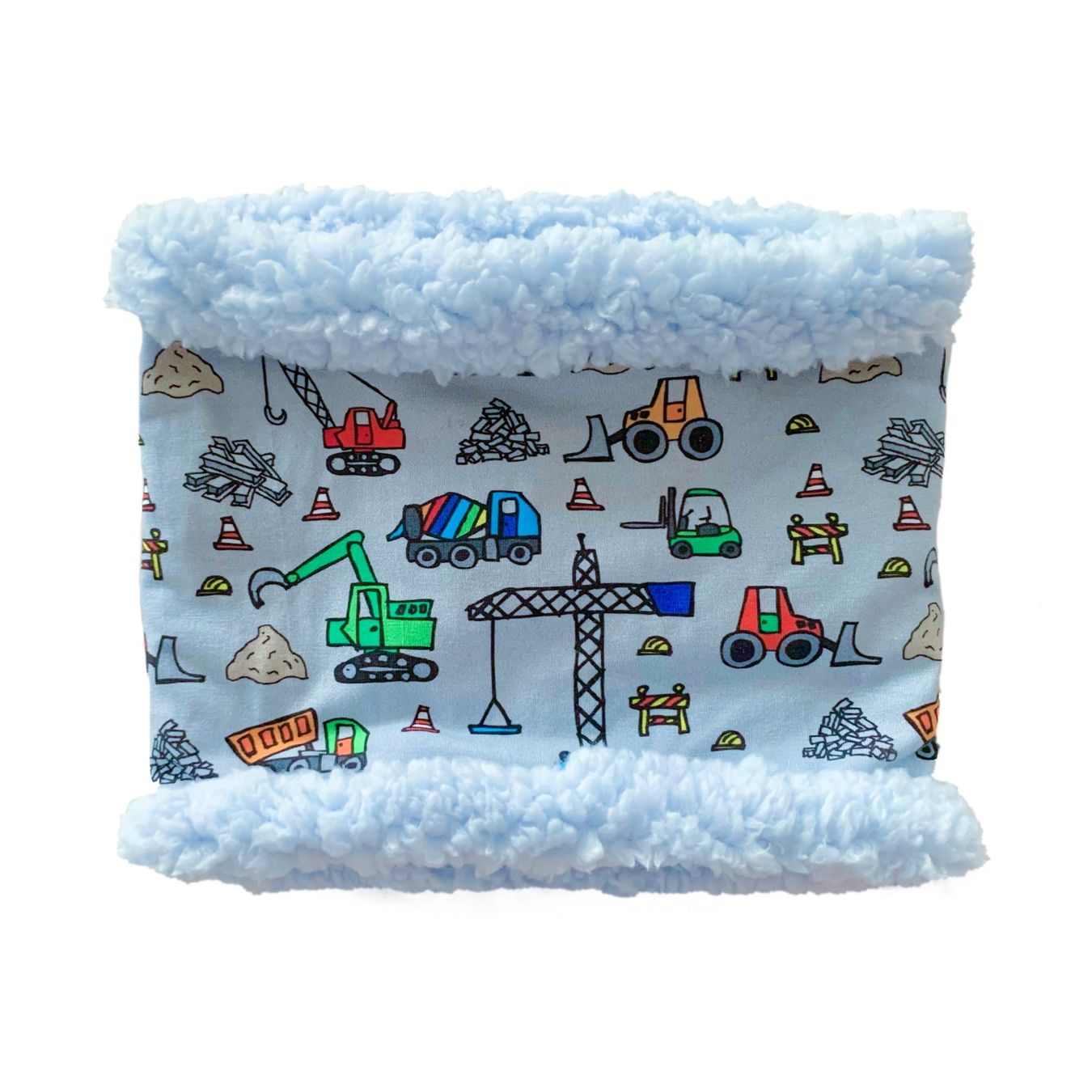 Altro abbigliamento per bambino: HANDMADE SET Kappe und Schlauchschal BAUSTELLE – Nuovo e nell'imballaggio originale da Emmenbrücke venduto da swissmade-miracles 3