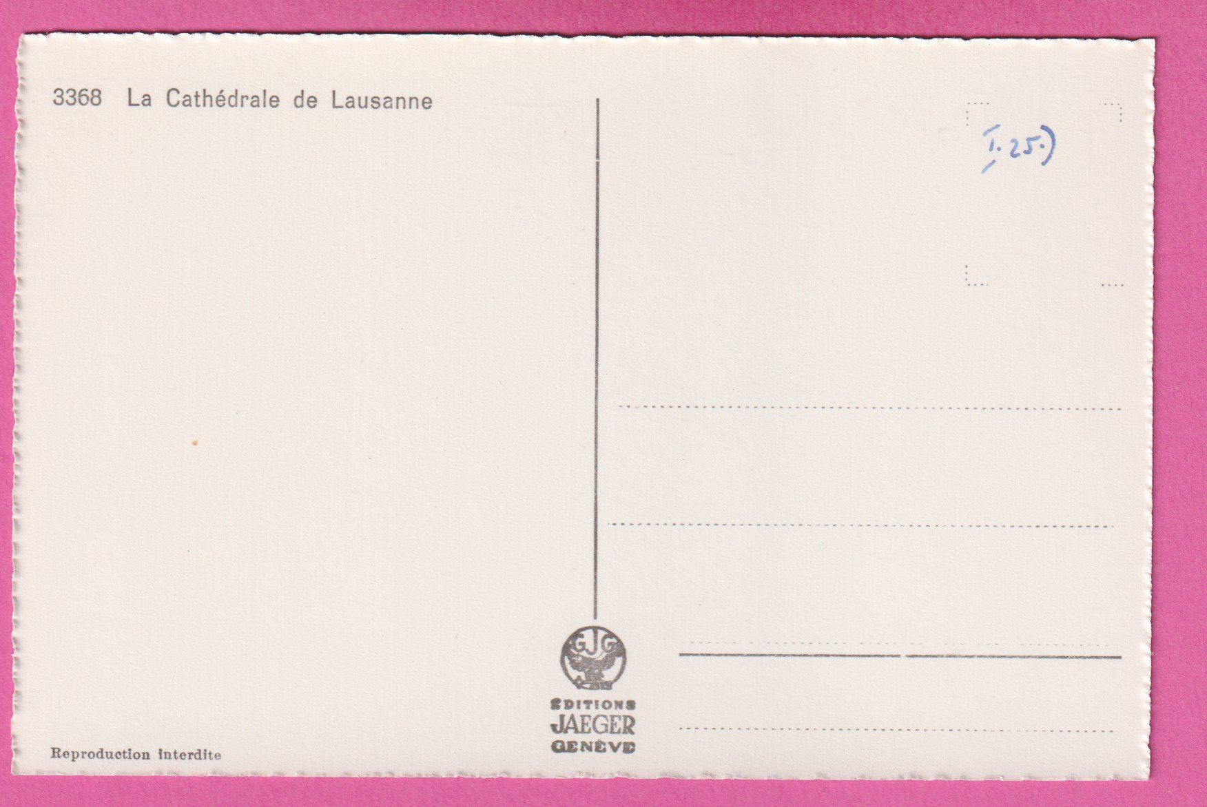 Cartoline postali: La Cathédrale de Lausanne – Usato da Einsiedeln venduto da dillie 1
