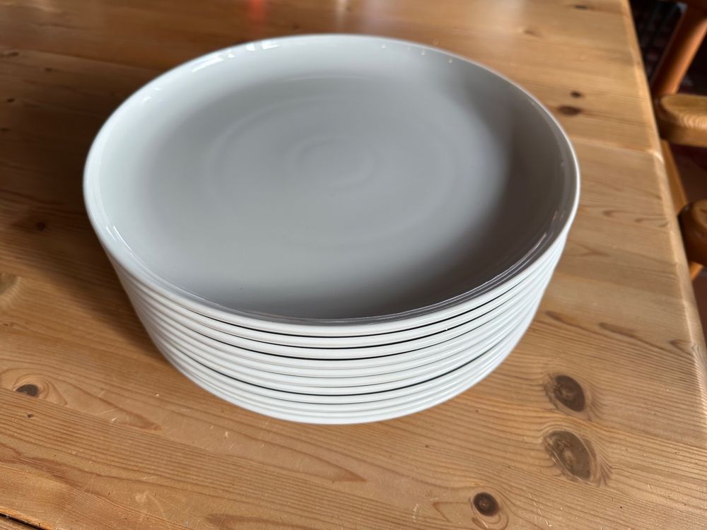 6x Ovale Teller 11"/28cm Lebensmitteldisplay Geschirr Abendessen