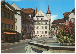 SURSEE mit Blick auf Rathaus, Auto