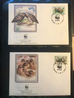 Aruba 1994 Satz WWF Kaninchenkauz Eule illus. Ersttagsbriefe