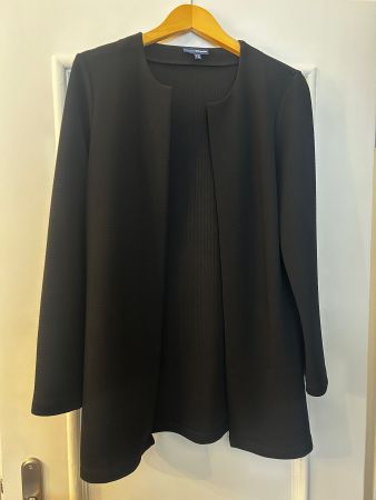 Charles Vögele Long-Blazer: Gr. 38, dunkelblau (neuwertig)