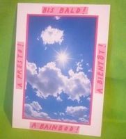 Postkarte der SBB als Werbung für das Halbtax in den 90ern