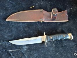 Muela Jagdmesser mit Lederscheide gebraucht Zustand gut